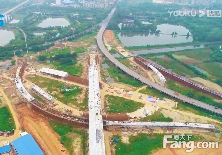 董永北路立交桥工程进度：设计桩基已完成89.6%！