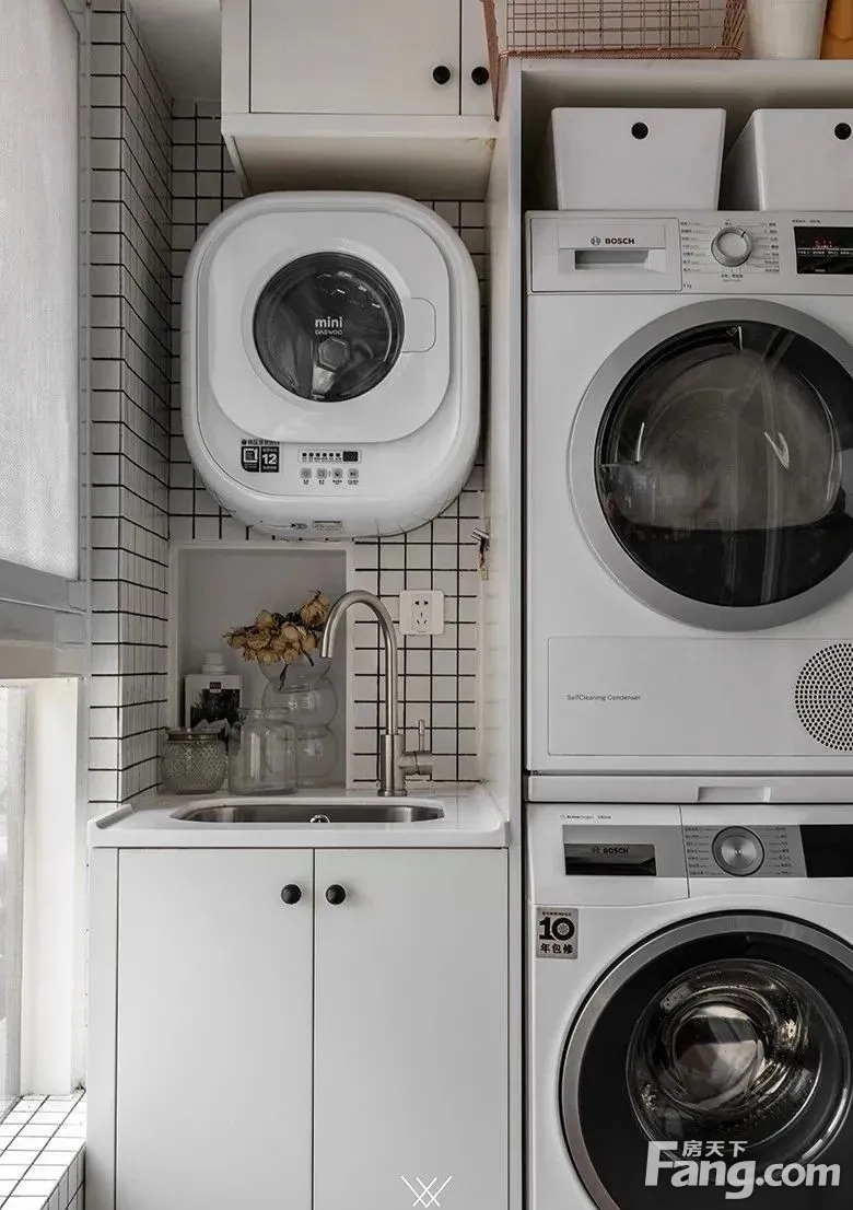 阳台洗衣机怎么放才对？4类18款总有一款适合你家！
