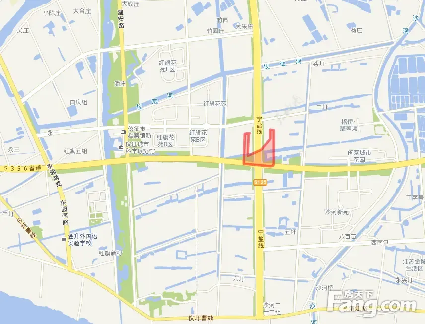 47元/平米;该地块位于仪征市天宁大道西侧,红旗路北侧,占地面积为2602