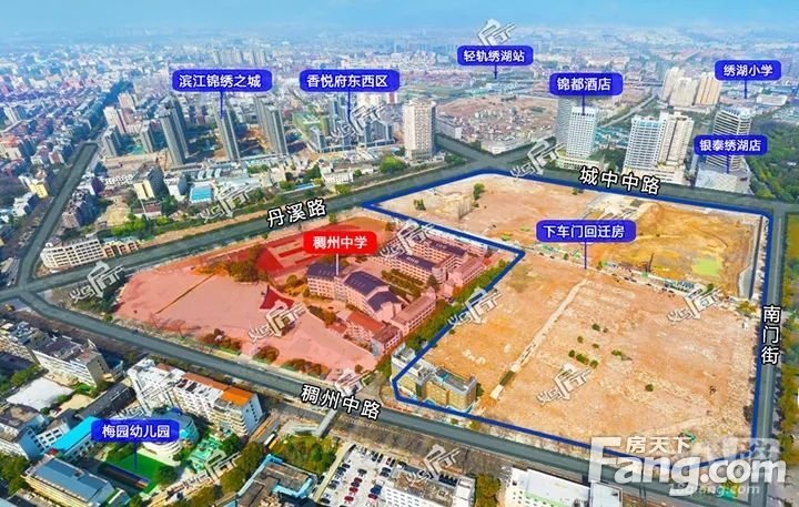 稠州中学城南校区将扩建，新建教学楼、体育馆、国际交流中心等，工期500天