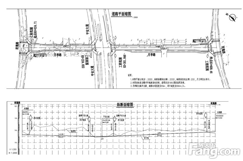 赣州蓉江新区月季路建设工程项目规划批前公示