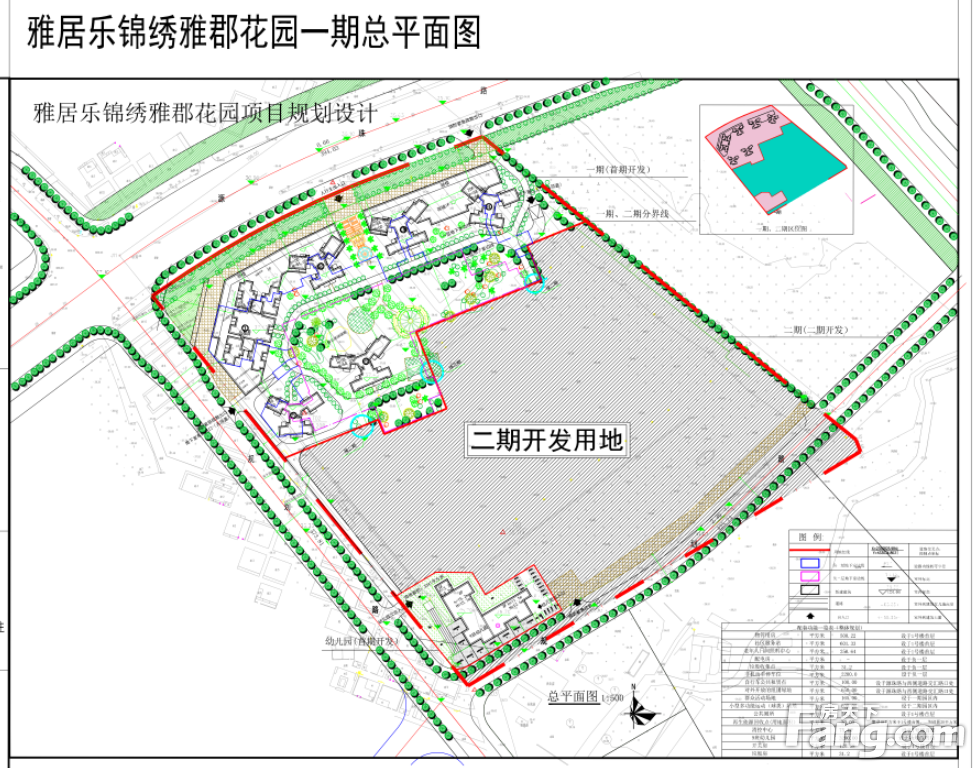 雅居乐锦绣雅郡一期规划出炉 拟建设6栋商住楼以及1栋9班幼儿园