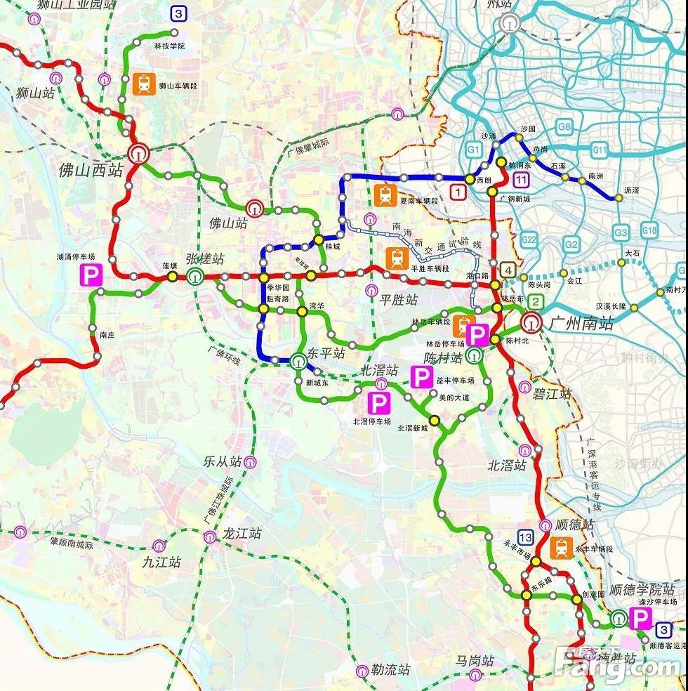 2050年远景地铁规划曝光!佛山3,4,11号线…最新进度来了