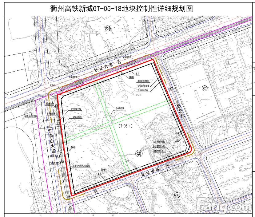 衢州高铁新城大型宅地规划公示，用地面积约158亩！