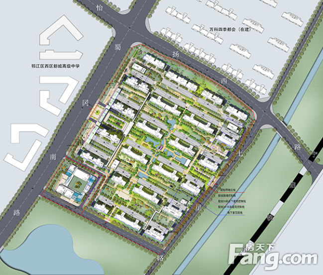 新盘对话:扬州西区新城一住宅大盘规划出炉