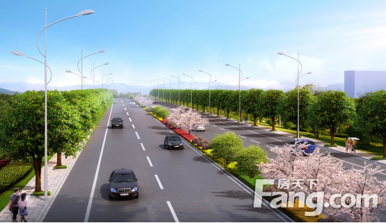 设计时速40km/h 开发区这条道路效果图公示！