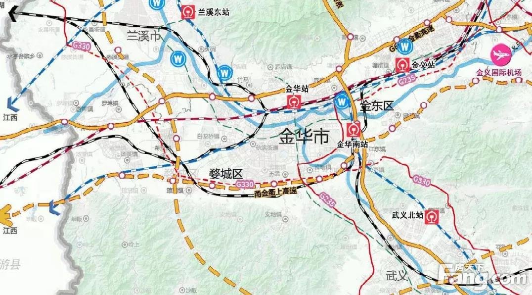 未来五年，金华一大批重大交通项目曝光！涉及8个铁路项目、15个高速项目​！