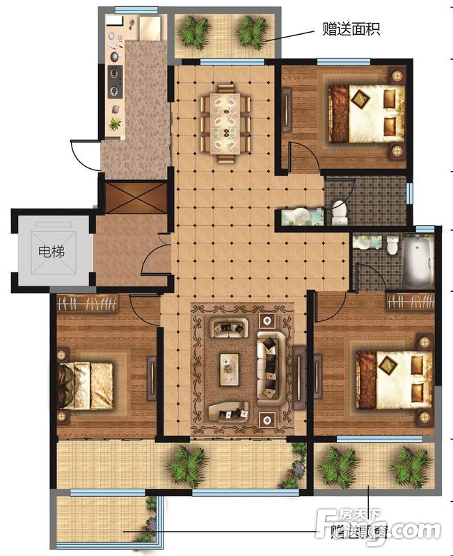 莱州 盛世华府 3室2厅