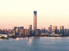 国金 小户型 朝南写字楼 采光好 邻河 景观好