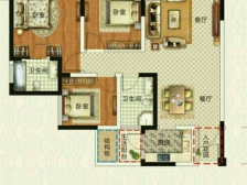 市中 乐水上城 3室2厅