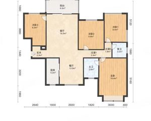 山与墅高层4室2厅2卫南朝向115.00万元出售