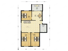 新新园3室2厅1卫南朝向140.00万元出售