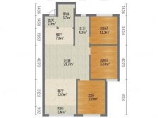南水巴黎阳光3室2厅1卫南朝向53.90万元出售