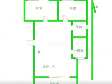 月亮湾A区2室2厅1卫南北朝向65.00万元出售