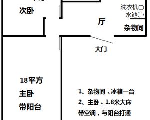 古卧龙桥街12号院2室1厅1卫南北朝向90.00万元出售