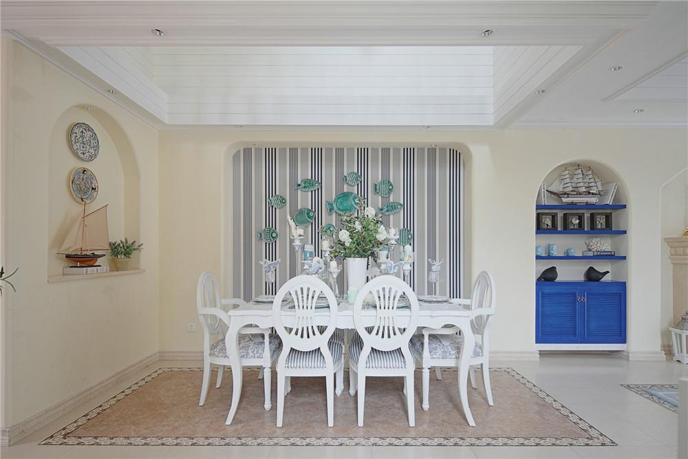 首开保利熙悦林语实例，88平米的一居室，质感与时尚并存的地中海风装修。