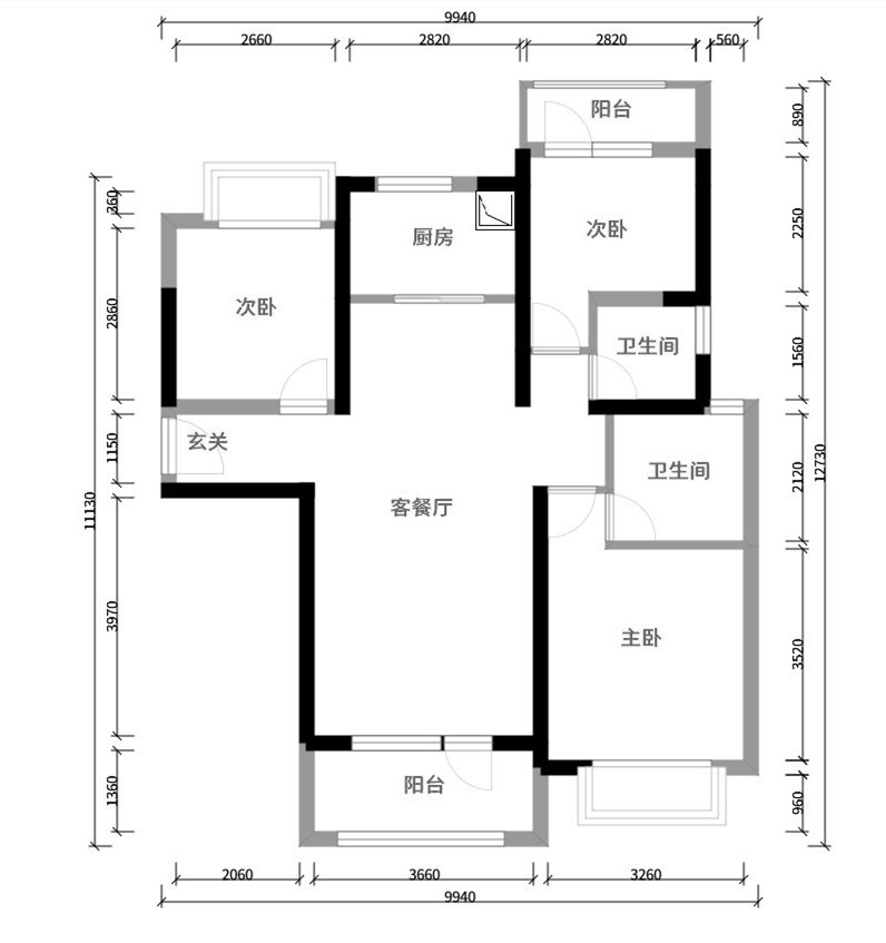 114.57平米，全包，中式风格的房子如何装修？-汉阳人信汇四期天誉装修