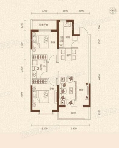 92平米三居室装修案例，黑白灰特殊定制