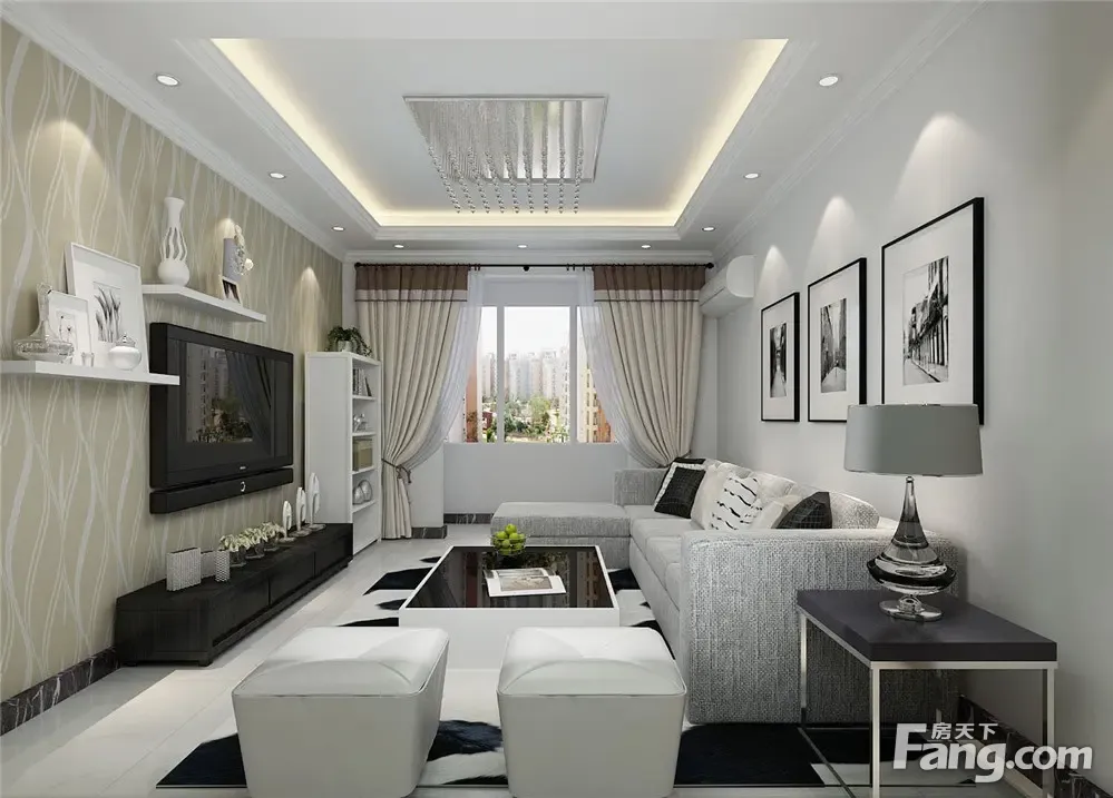 现代风格三居室如何装修,90平米的房子这样装才阔气!-中建幸福城装修
