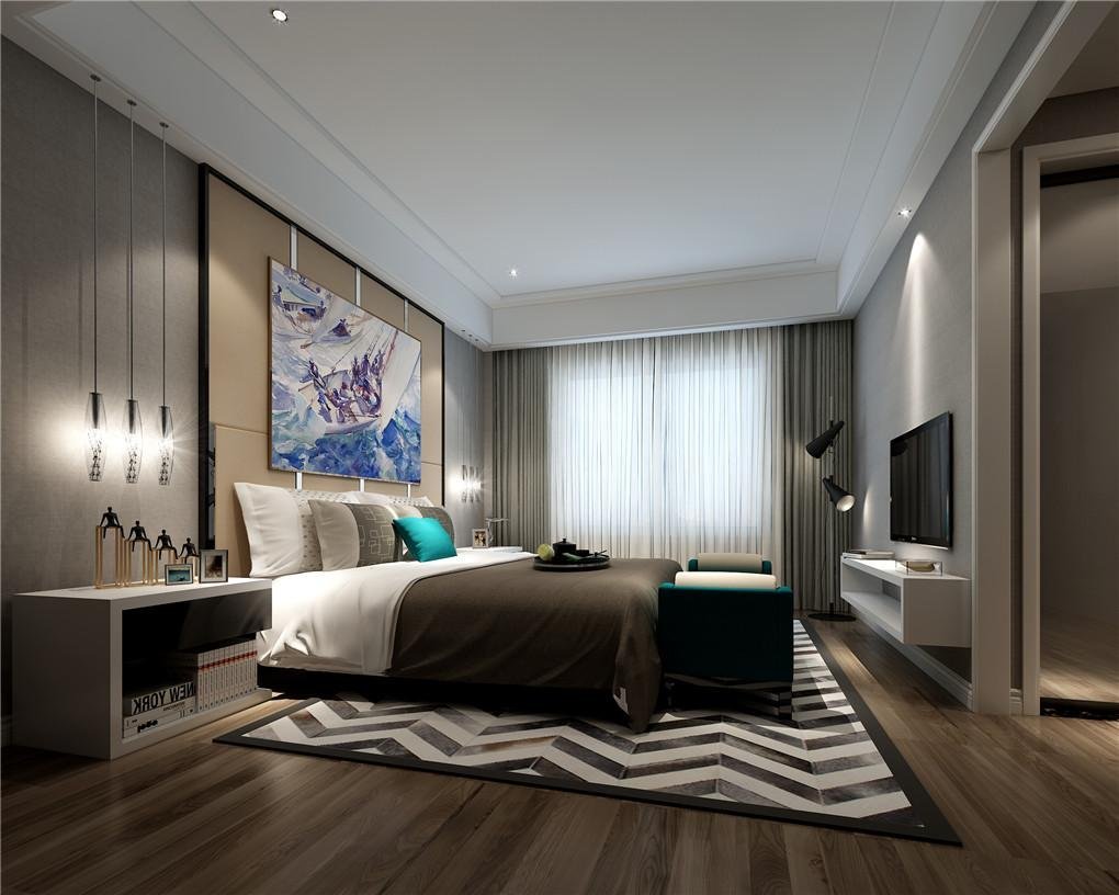 博林贡院实例，229平米的五居室，质感与时尚并存的现代风装修。