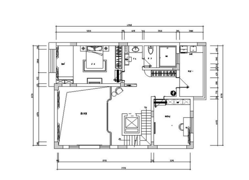 220平米四居室设计说明，17万元装修的现代风格有什么效果？-绿地骊山花城装修
