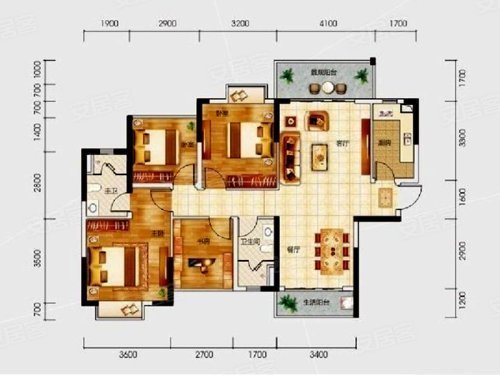 现代风格三居室装修案例，112平米的房子装修多少钱？-半岛苑装修